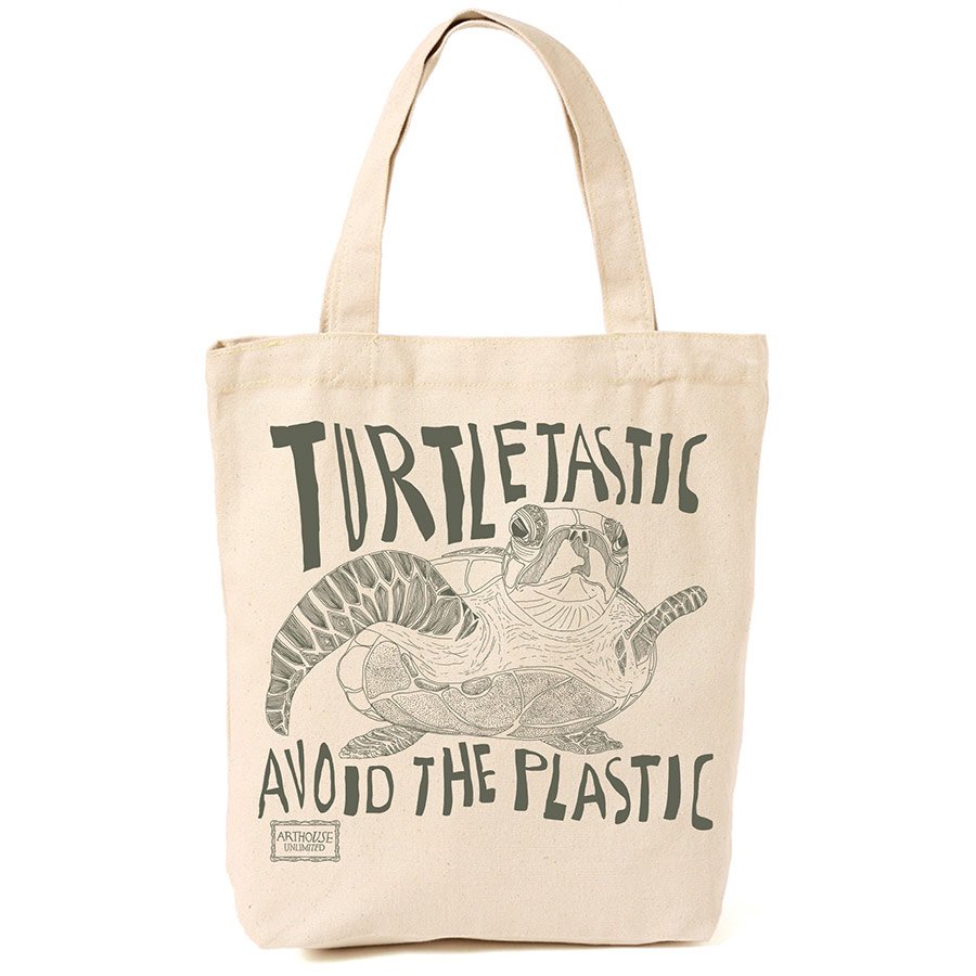 plastic-free swaps - turtle shopping bag
